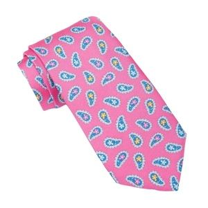 BUGATCHI Paisley Print Silk Tie